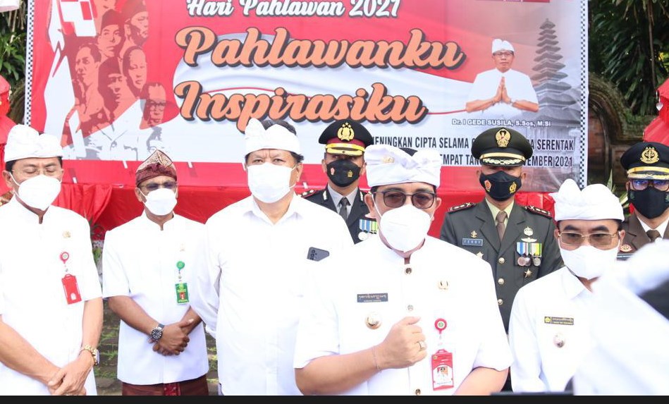 Hari Pahlawan, Bupati Komang Sanjaya: Sekarang Bagaimana Mengusir Kebodohan dan Kemiskinan