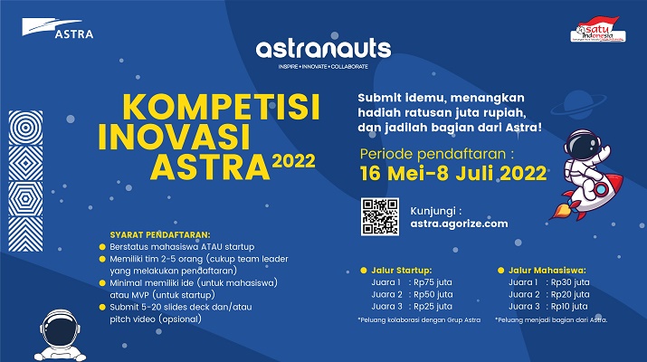 Dukung Pengembangan Inovasi Digital dan Teknologi, Astra Inisiasi Kompetisi Astranauts