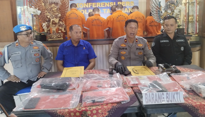 Polres Tabanan Kembali Ungkap 6 Kasus Narkoba dan Tahan 9 Tersangka