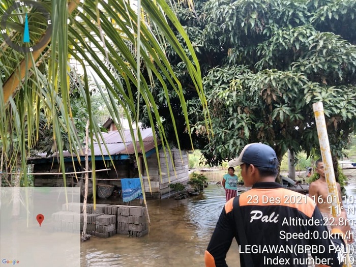 Sungai Cuan Meluap, Ratusan Warga Sumsel  Mengungsi